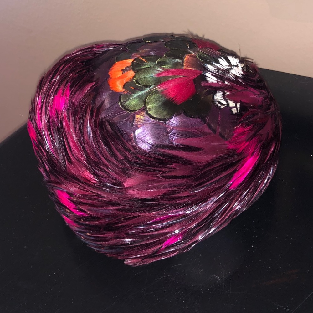 Vintage feather fascinator